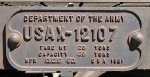 DODX 12107 Tank Car Builders Plate